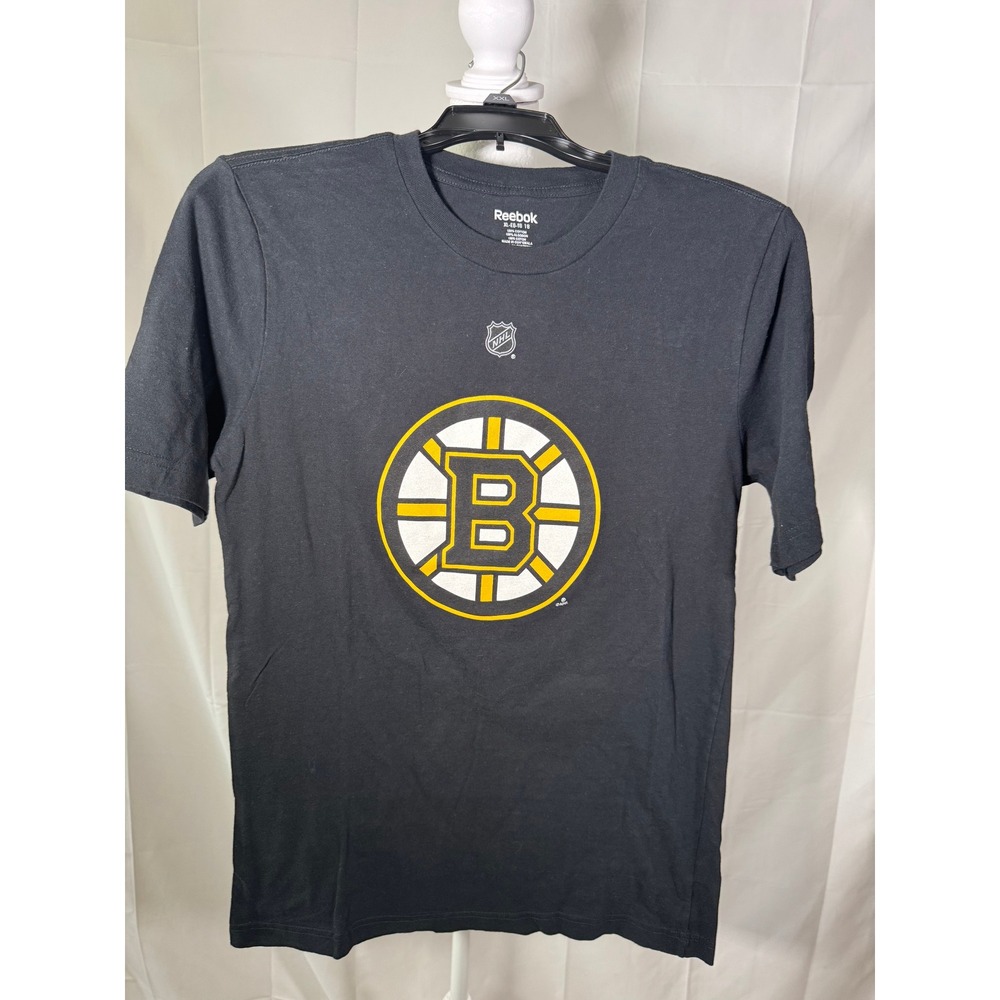 Reebok Boston Bruins Chara 33‎ Black T Shirt NHL Hockey Youth XL